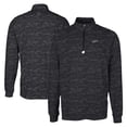 thumbnail image 1 of Men's Cutter & Buck  Black Rocket City Trash Pandas Big & Tall Traverse Camo Print Stretch Quarter-Zip Pullover Top, 1 of 3