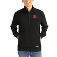 thumbnail image 1 of Men's-Cutter & Buck  Black Rutgers Scarlet Knights Roam Eco Recycled Quarter-Zip Pullover, 1 of 2