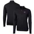 thumbnail image 1 of Men's Cutter & Buck Black SMU Mustangs Big & Tall Virtue Eco Pique Recycled Quarter-Zip Pullover Top, 1 of 3