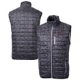 thumbnail image 1 of Men's Cutter & Buck  Black SMU Mustangs Vault Rainier PrimaLoft Eco Insulated Full-Zip Puffer Vest, 1 of 3