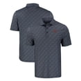 thumbnail image 1 of Men's Cutter & Buck Black Sacramento River Cats Pike Eco Pebble Print Stretch Recycled Polo, 1 of 3