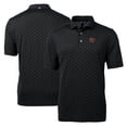 thumbnail image 1 of Men's Cutter & Buck Black Sacramento River Cats Virtue Eco Pique Tile Print Recycled Polo, 1 of 3