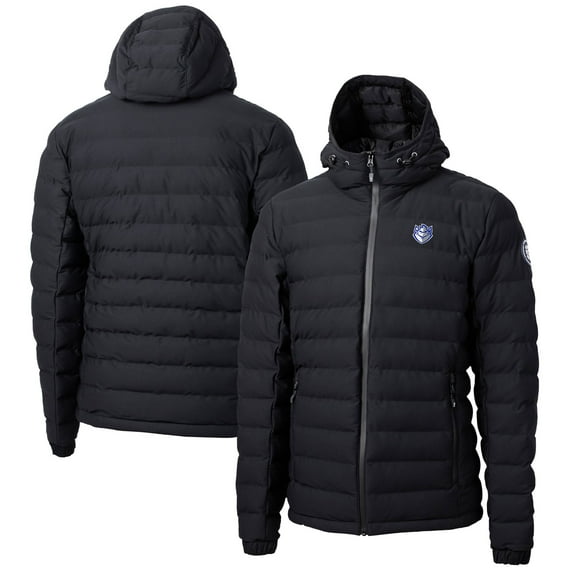 Men's Cutter & Buck Black Saint Louis Billikens Mission Ridge Repreve Eco Insulated Puffer Full-Zip Jacket