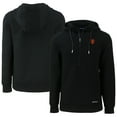thumbnail image 1 of Men's Cutter & Buck  Black San Francisco Giants Roam Eco Half-Zip Recycled Pullover Hoodie, 1 of 3
