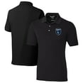 thumbnail image 1 of Men's-Cutter & Buck  Black San Jose Earthquakes Big & Tall Advantage Eco Tri-Blend Pique Polo, 1 of 3