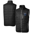 thumbnail image 1 of Men's-Cutter & Buck  Black San Jose Earthquakes Big & Tall Rainier PrimaLoft Eco Insulated Full-Zip Puffer Vest, 1 of 3
