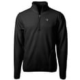 thumbnail image 1 of Men's Cutter & Buck Black Seton Hall Pirates Team Logo Cascade Eco Sherpa Fleece Quarter-Zip Pullover Jacket, 1 of 1