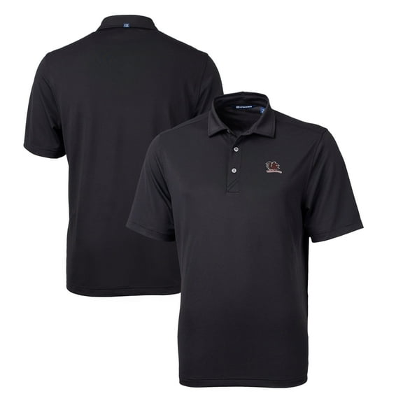 Men's Cutter & Buck Black South Carolina Gamecocks Big & Tall Virtue Eco Pique Recycled DryTec Polo