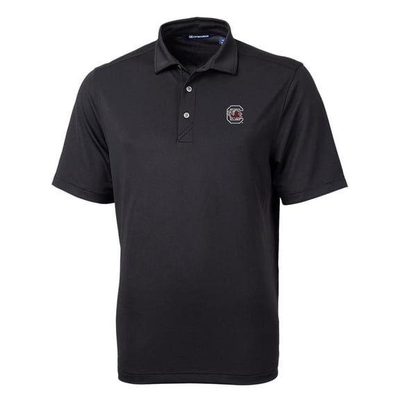 Men's Cutter & Buck Black South Carolina Gamecocks Virtue Eco Pique Recycled Polo
