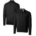 thumbnail image 1 of Men's Cutter & Buck Black Southern Illinois Salukis Lakemont Quarter-Zip Pullover Sweater, 1 of 3