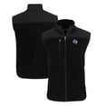 thumbnail image 1 of Men's Cutter & Buck  Black Stephen F Austin Lumberjacks Big & Tall Cascade Eco Sherpa Fleece Full-Zip Vest, 1 of 3