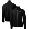 thumbnail image 1 of Men's Cutter & Buck Black Stephen F Austin Lumberjacks Cascade Eco Sherpa Fleece Full-Zip Jacket, 1 of 3