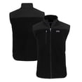 thumbnail image 1 of Men's Cutter & Buck  Black TCU Horned Frogs Big & Tall Cascade Eco Sherpa Fleece Full-Zip Vest, 1 of 3