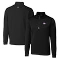 thumbnail image 1 of Men's Cutter & Buck Black TCU Horned Frogs Big & Tall Traverse Stretch Quarter-Zip Pullover Top, 1 of 3