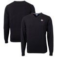 thumbnail image 1 of Men's Cutter & Buck Black TCU Horned Frogs Lakemont Tri-Blend Big & Tall V-Neck Pullover Sweater, 1 of 3