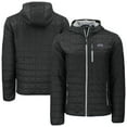 thumbnail image 1 of Men's-Cutter & Buck  Black TCU Horned Frogs Rainier Eco PrimaLoft Hooded Full-Zip Jacket, 1 of 3