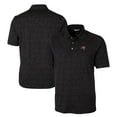 thumbnail image 1 of Men's Cutter & Buck Black Tampa Bay Buccaneers Big & Tall Advantage Tri-Blend Space Dye Polo, 1 of 3