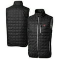 thumbnail image 1 of Men's Cutter & Buck Black Tampa Bay Buccaneers Rainier PrimaLoft Eco Insulated Full-Zip Puffer Vest, 1 of 3