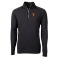 thumbnail image 1 of Men's Cutter & Buck Black Tennessee Volunteers Big & Tall Adapt Eco Knit Quarter-Zip Pullover Jacket, 1 of 1