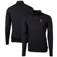 thumbnail image 1 of Men's Cutter & Buck Black Tennessee Volunteers Big & Tall Virtue Eco Pique Recycled Quarter-Zip Pullover Top, 1 of 3