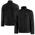 thumbnail image 1 of Men's Cutter & Buck  Black Texas Longhorns Alumni Logo Evoke Eco Softshell Recycled Full-Zip Jacket, 1 of 3