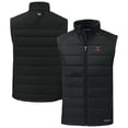 thumbnail image 1 of Men's Cutter & Buck Black Texas Longhorns Evoke Hybrid Eco Softshell Recycled Full-Zip Vest, 1 of 3