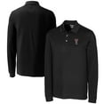 thumbnail image 1 of Men's Cutter & Buck  Black Texas Tech Red Raiders Alumni Logo Advantage Tri-Blend Pique Long Sleeve DryTec Polo, 1 of 3