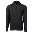 thumbnail image 1 of Men's Cutter & Buck Black Texas Tech Red Raiders Big & Tall Adapt Eco Knit Quarter-Zip Pullover Jacket, 1 of 1
