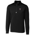 thumbnail image 1 of Men's Cutter & Buck Black Texas Tech Red Raiders Collegiate Big & Tall Traverse Half-Zip Jacket, 1 of 1