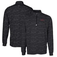 thumbnail image 1 of Men's Cutter & Buck Black Texas Tech Red Raiders Vault Big & Tall Traverse Camo Print Stretch Quarter-Zip Pullover Top, 1 of 3