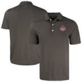 thumbnail image 1 of Men's-Cutter & Buck  Black Toronto FC Forge Eco Fine Line Stripe Stretch Recycled Polo, 1 of 3