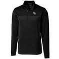 thumbnail image 1 of Men's Cutter & Buck Black UCF Knights Big & Tall Traverse Stripe Half-Zip Pullover Jacket, 1 of 1