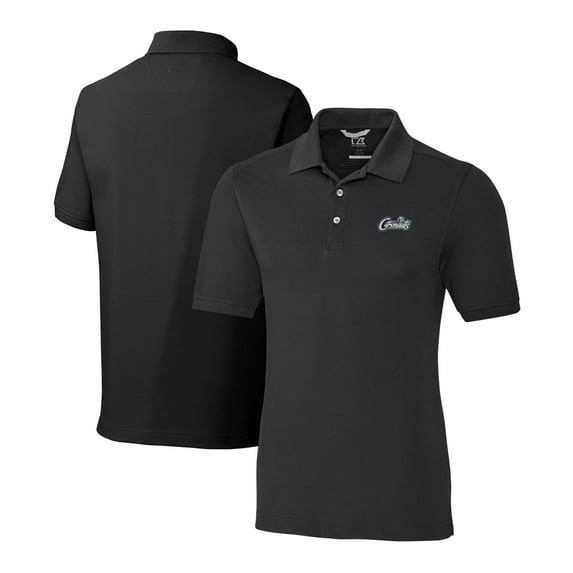 Men's Cutter & Buck Black UCF Knights Citronaut Logo Advantage Tri-Blend Pique Big & Tall Polo