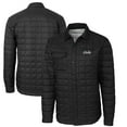 thumbnail image 1 of Men's Cutter & Buck Black UCF Knights Citronaut Rainier PrimaLoft Eco Insulated Quilted Button-Up Shacket, 1 of 3