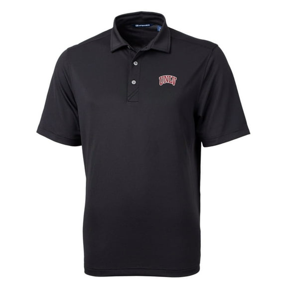 Men's Cutter & Buck Black UNLV Rebels Big & Tall Virtue Eco Pique Recycled Polo