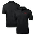 thumbnail image 1 of Men's Cutter & Buck Black Utah Utes Team Big & Tall Virtue Eco Pique Tile Print Polo, 1 of 3