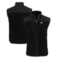 thumbnail image 1 of Men's Cutter & Buck  Black Vanderbilt Commodores Big & Tall Cascade Eco Sherpa Fleece Full-Zip Vest, 1 of 3