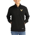 thumbnail image 1 of Men's-Cutter & Buck  Black Vanderbilt Commodores Roam Eco Recycled Quarter-Zip Pullover, 1 of 2