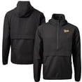 thumbnail image 1 of Men's Cutter & Buck  Black Vanderbilt Commodores Vault Charter Eco Recycled Half-Zip Anorak Jacket, 1 of 3