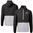 thumbnail image 1 of Men's Cutter & Buck  Black Vanderbilt Commodores Vault Charter Eco Recycled Half-Zip Anorak Jacket, 1 of 3