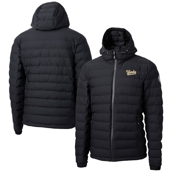Men's Cutter & Buck Black Vanderbilt Commodores Vault Mission Ridge Repreve Eco Insulated Puffer Full-Zip Jacket