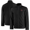 thumbnail image 1 of Men's Cutter & Buck Black Washington Commanders Evoke Eco Softshell Recycled Full-Zip Jacket, 1 of 3