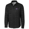 thumbnail image 1 of Men's Cutter & Buck Black Washington Huskies Rainier Full-Snap Shirt Jacket, 1 of 1