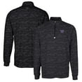 thumbnail image 1 of Men's Cutter & Buck Black Washington Huskies Traverse Camo Print Stretch Quarter-Zip Pullover Top, 1 of 3