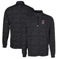 thumbnail image 1 of Men's Cutter & Buck Black Washington State Cougars Vault Big & Tall Traverse Camo Print Stretch Quarter-Zip Pullover Top, 1 of 3