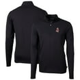 thumbnail image 1 of Men's Cutter & Buck Black Washington State Cougars Virtue Eco Pique Recycled Quarter-Zip Pullover Top, 1 of 3