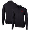 thumbnail image 1 of Men's Cutter & Buck Black Western Kentucky Hilltoppers Virtue Eco Pique Recycled Quarter-Zip Pullover Top, 1 of 3