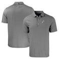 thumbnail image 1 of Men's Cutter & Buck  Black/White New Orleans Saints Throwback Forge Eco Double Stripe Stretch Recycled Polo, 1 of 3