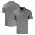 thumbnail image 1 of Men's Cutter & Buck  Black/White North Texas Mean Green Big & Tall Forge Eco Double Stripe Stretch Recycled Polo, 1 of 3