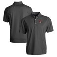 thumbnail image 1 of Men's Cutter & Buck Black/White SMU Mustangs Pike Eco Symmetry Print Stretch Recycled Polo, 1 of 3